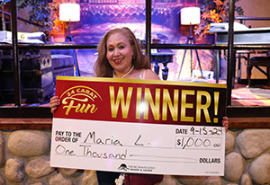 Maria L. Autumn Gold Cash Giveaway Winner