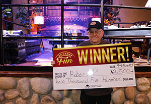 Robert P. Autumn Gold Cash Giveaway Winner