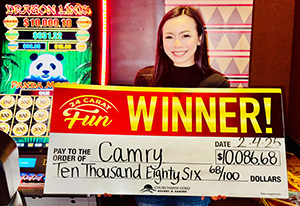 Camry Jackpot Winner