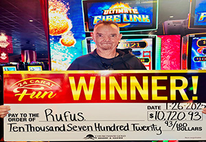 Rufus Jackpot Winner