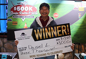 Daniel L. Shake Rattle Win Giveaway Winner