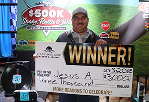 Jesus A. Shake Rattle Win Giveaway Winner