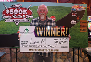 Lee M.Shake Rattle Win Giveaway Winner