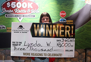 Lynda W. Shake Rattle Win Giveaway Winner