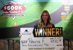 Patricia F. Shake Rattle Win Giveaway Winner