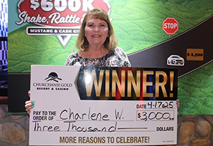 Charlene Shake Rattle Promo Giveaway Winner