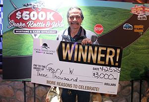 Gary W. Shake Rattle Promo Giveaway Winner