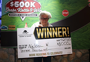 Nelda W. Shake Rattle Promo Giveaway Winner