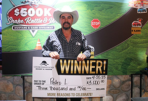 Pedro L. Shake Rattle Promo Giveaway Winner