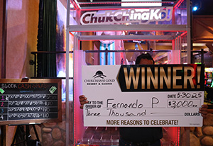 Fernando P. Cash Splash Giveaway Winner