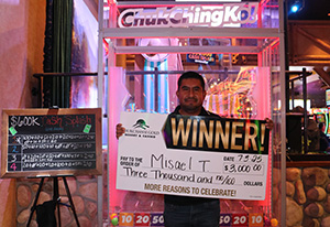 Misael T. Cash Splash Winner