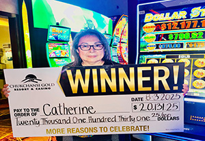 Catherine Jackpot Winner